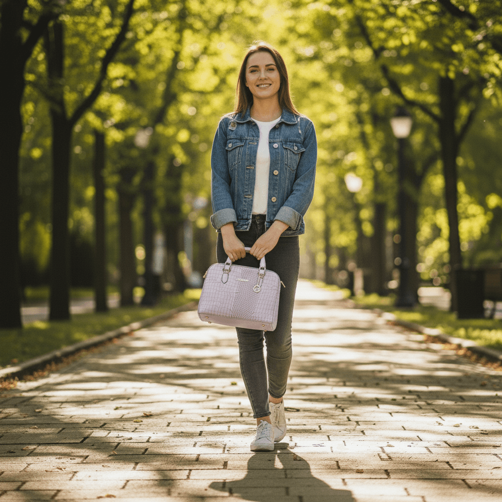 Womens Bag One Compartment | Purple | 514g