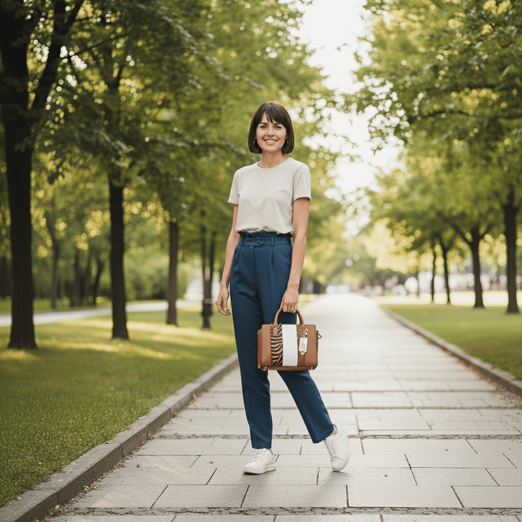 Womens Bag Two Compartments | Brown