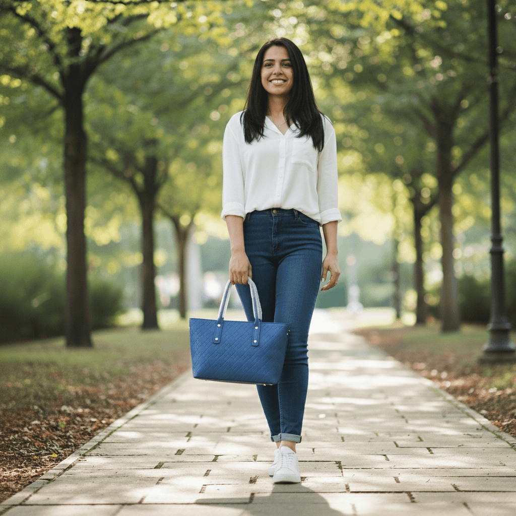 Womens Bag One Compartment | Blue