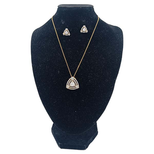 Woman Necklace Set Crystals Pendant 