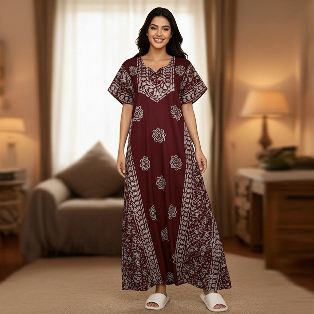 Nightgown | Size: 2XL (Maroon)