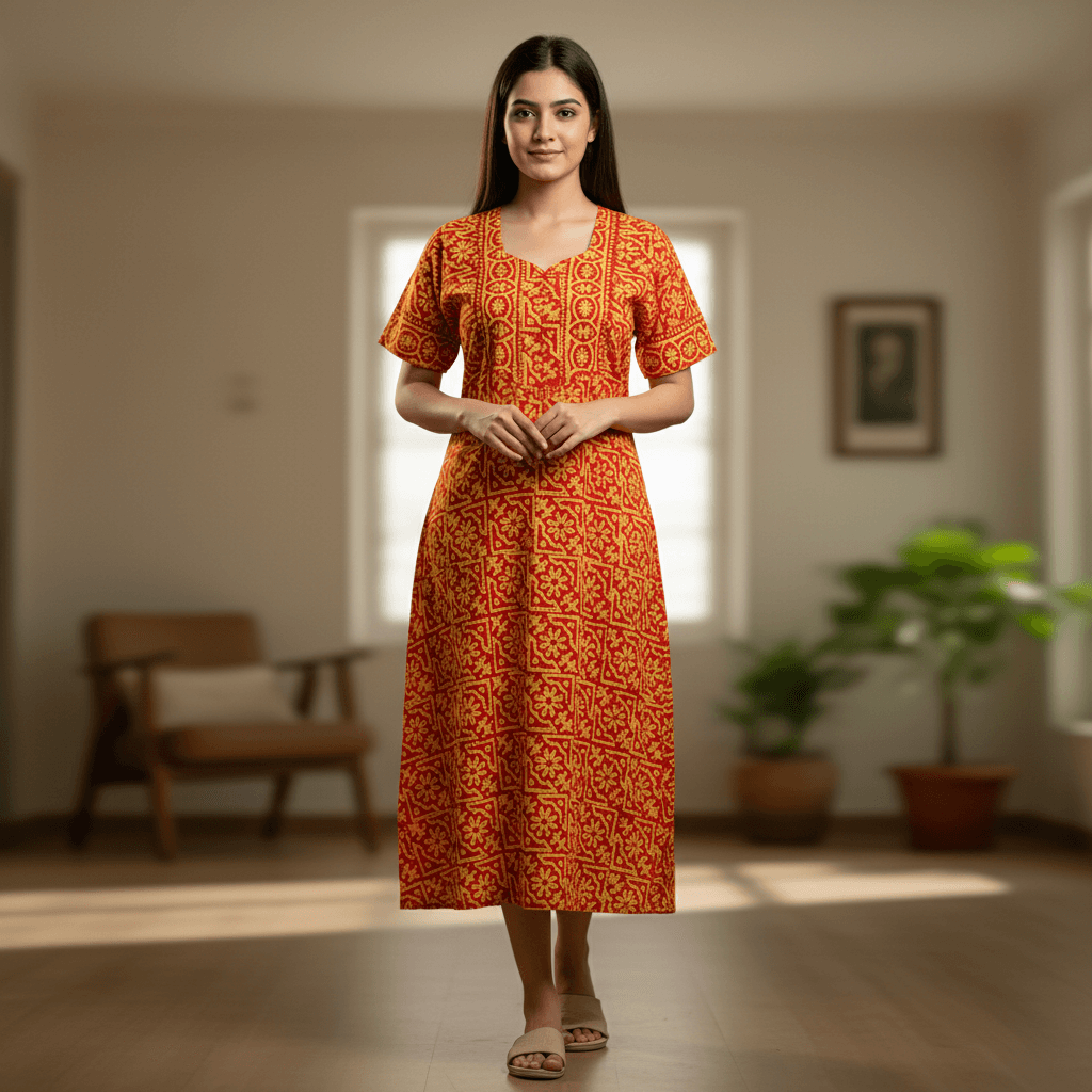 Nightgown | Size: Free (Yellow)