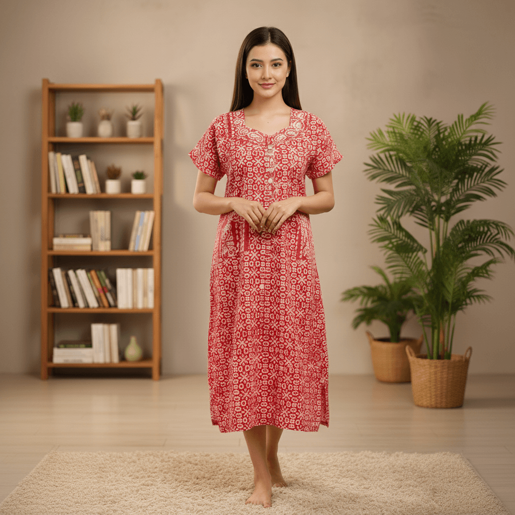 Nightgown | Size: Midi (Red)