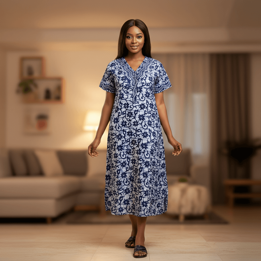 Nightgown | Size: Midi (Dark Blue)