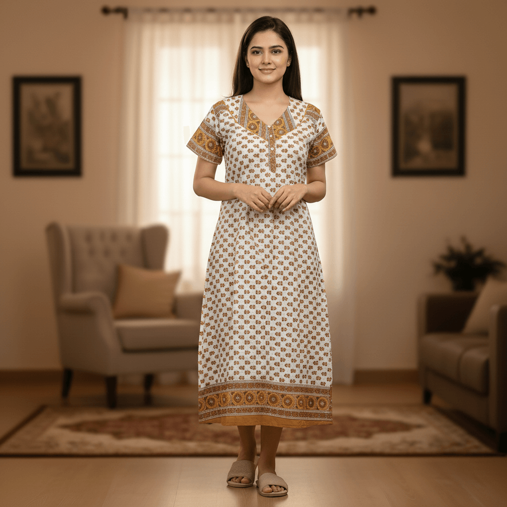 Nightgown | Size: Midi (Brown)