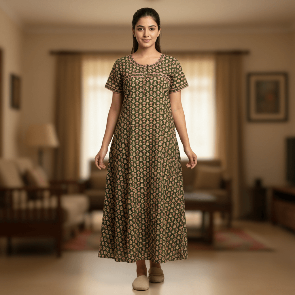 Feeding Nightgown | Size: Free (Green)