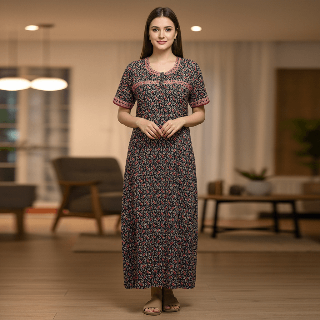 Feeding Nightgown | Size: Free (Brown)