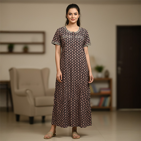 Feeding Nightgown | Brown (Size: Free)