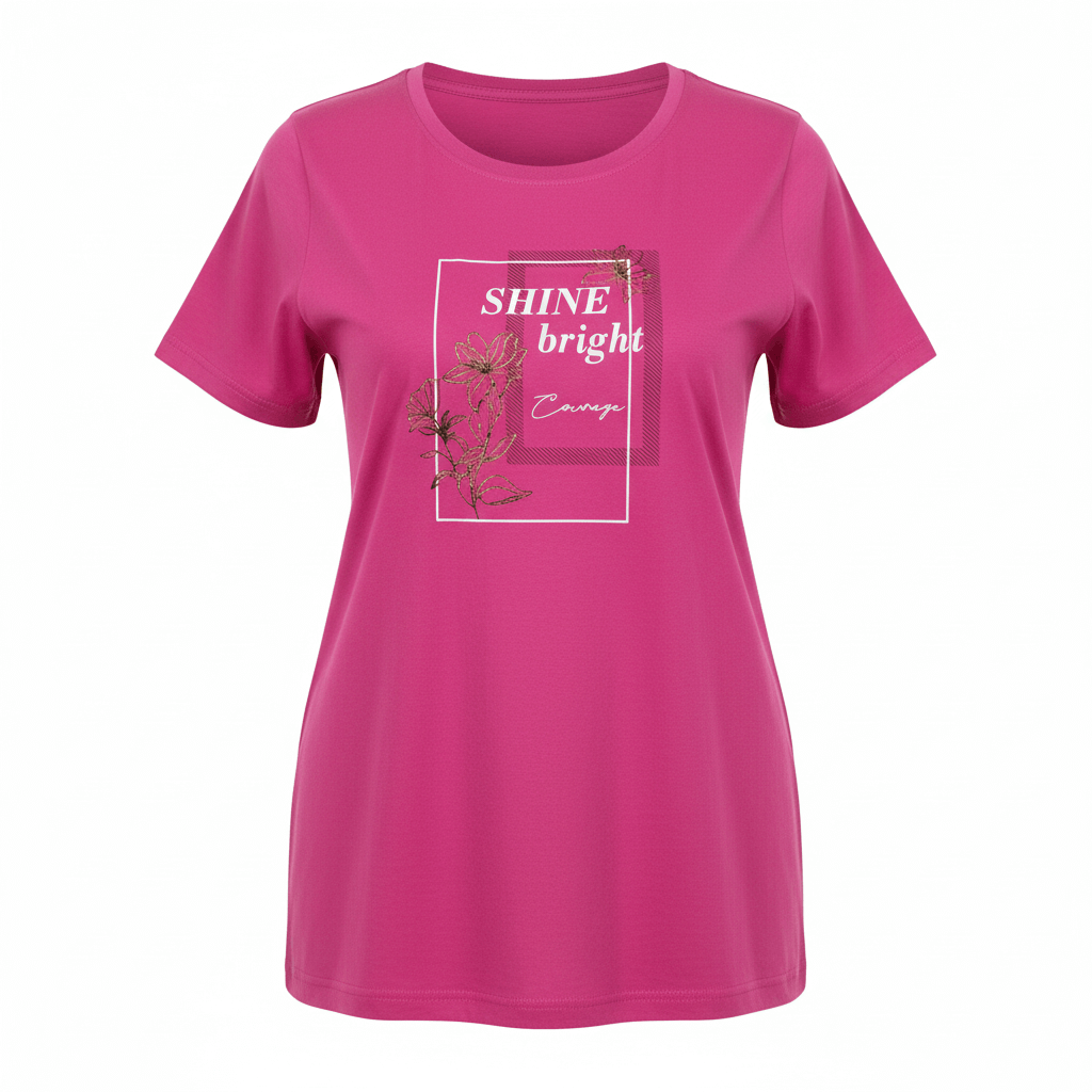 T Shirt | Size: 4XL | Pink |