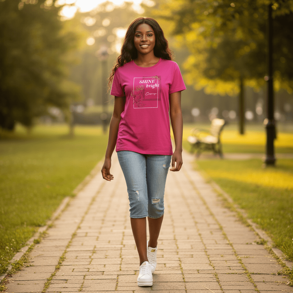 T Shirt | Size: 4XL | Pink |