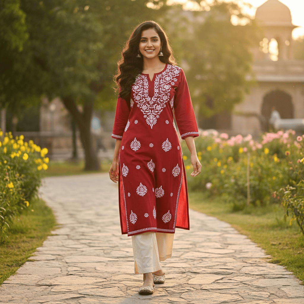 Kurta | Maroon | 4XL