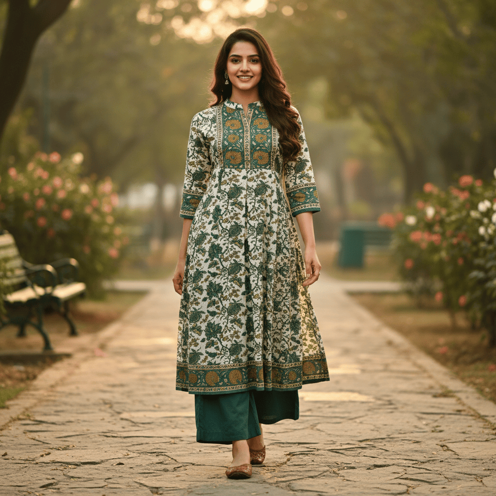 Kurta | Green | XL |