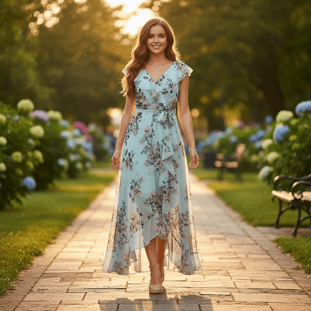 Ladies Gown | Blue | XL |