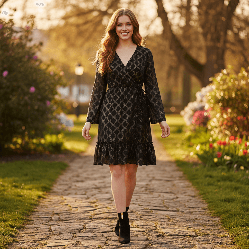 Ladies Gown | Black | XL