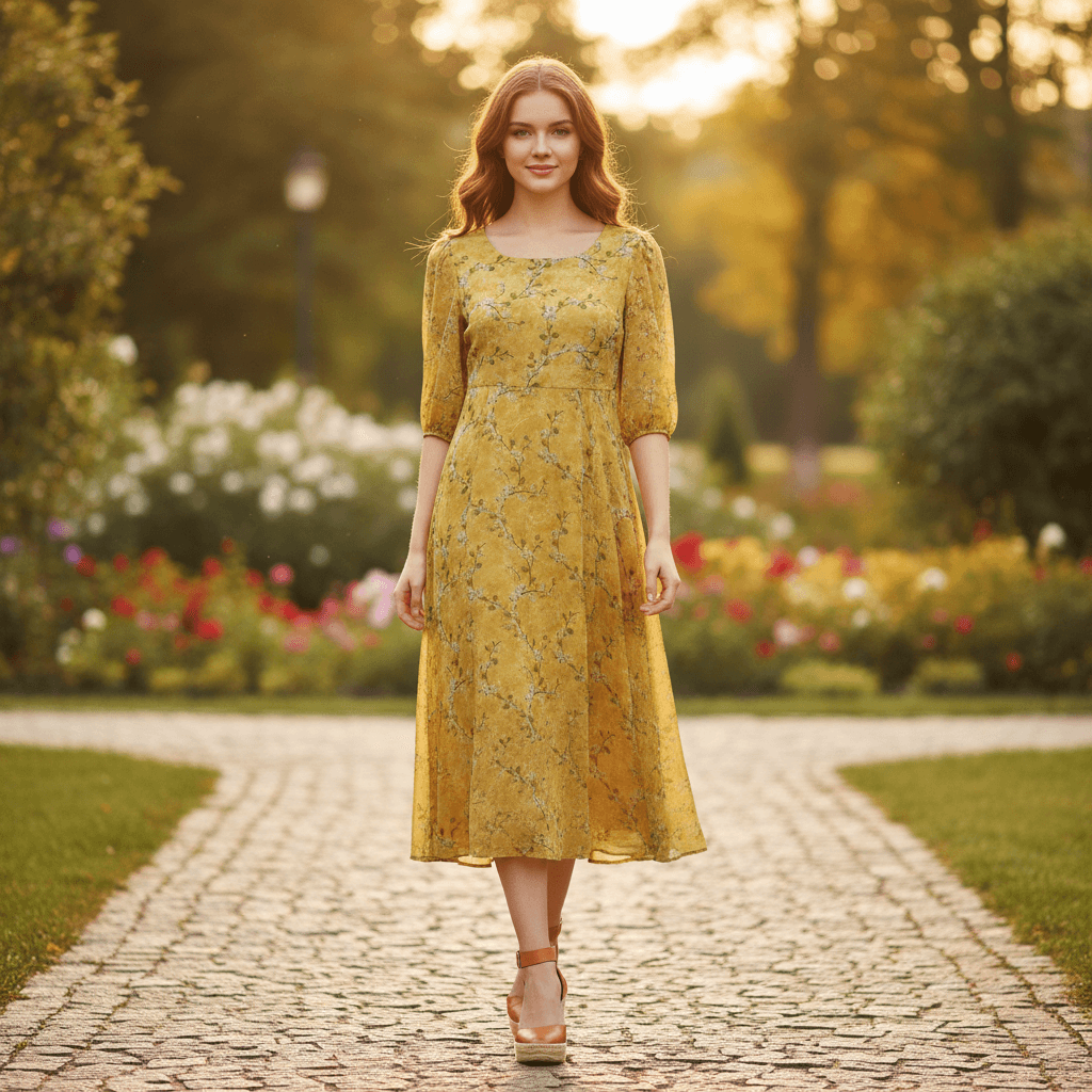 Ladies Gown | Yellow | L