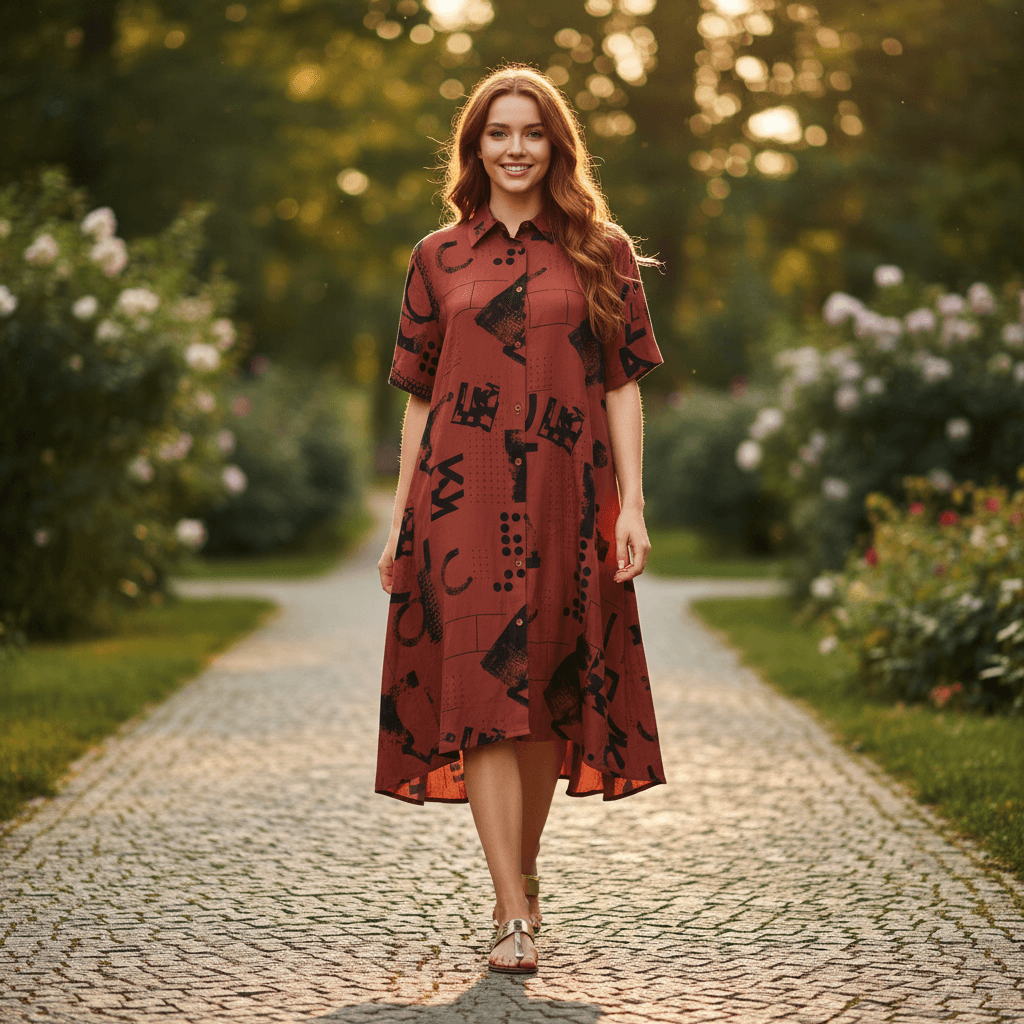 Ladies Gown | Brown | Free Size |