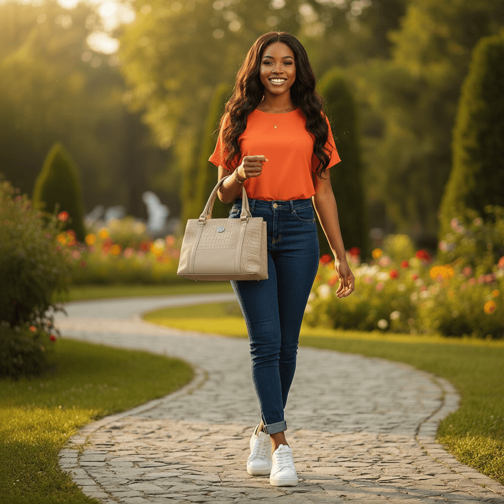 Womens Bag Three compartments  with a purse