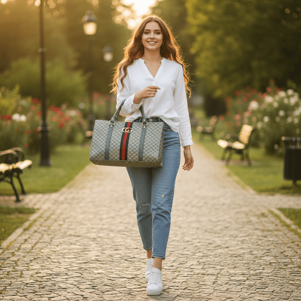 Womens Bag Two compartments | Gucci | Green