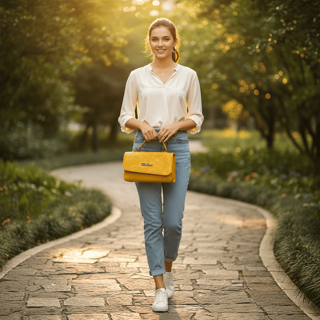 Womens Bag One compartment | Yellow