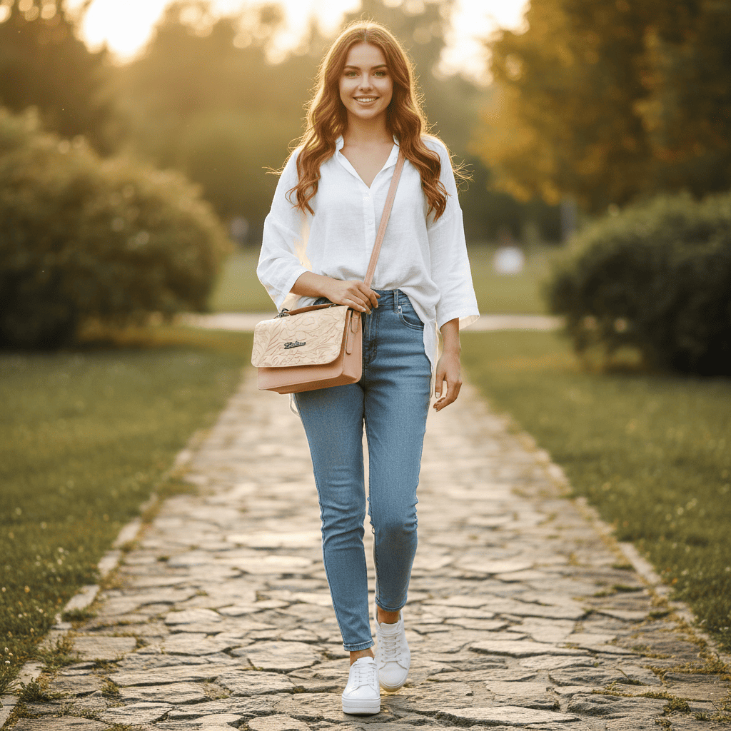 Womens Bag One compartment | Peach