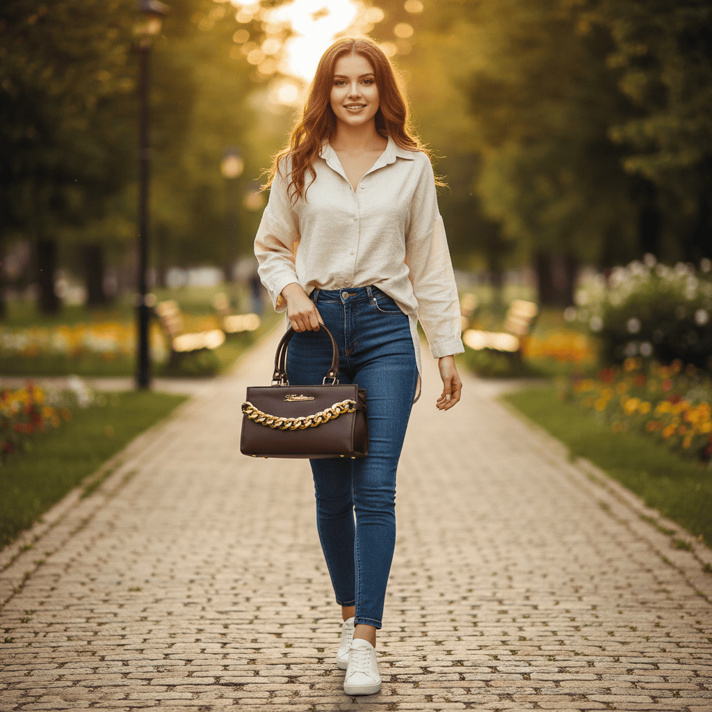 Womens Bag One compartment | Brown | 306g