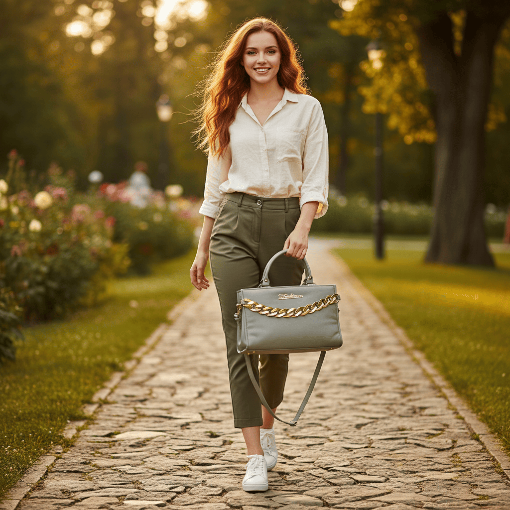 Womens Bag One compartment | Gray | 306g