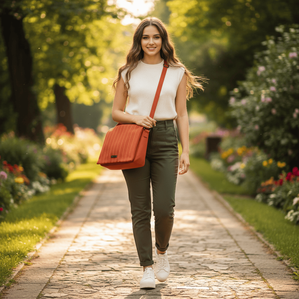 Womens Bag Two compartments | Higher Standard | Brown