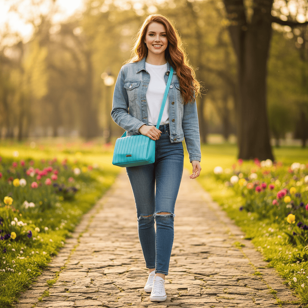 Womens Bag Two compartments | Higher Standard | Blue