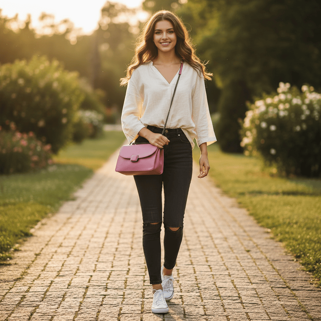 Womens Bag One compartment | Peach | 377g