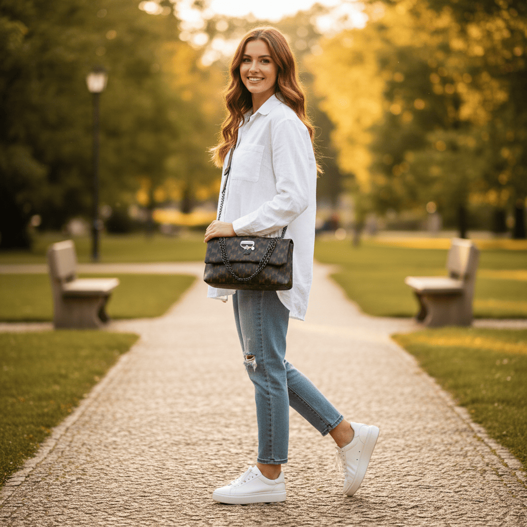 Womens Bag Two compartments | Brown | 435g