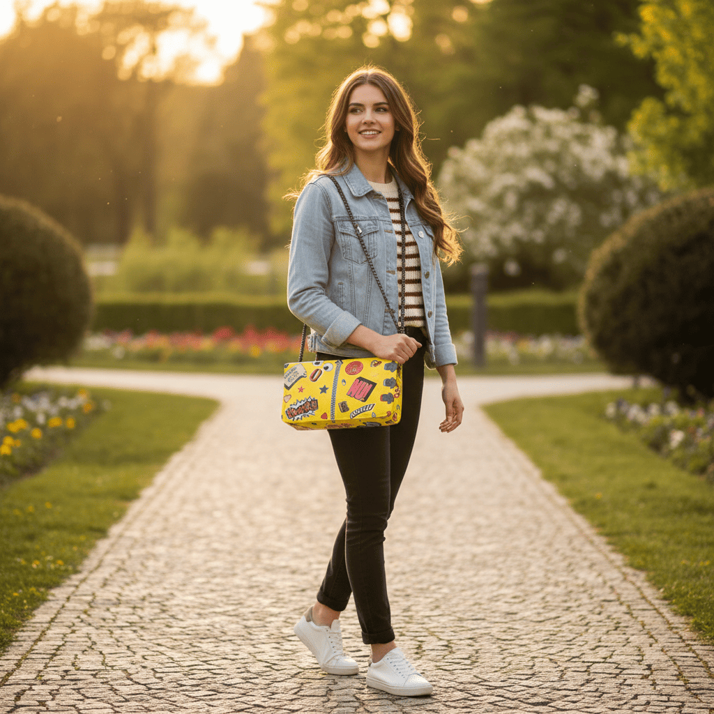 Womens Bag One compartment | Yellow | 285g