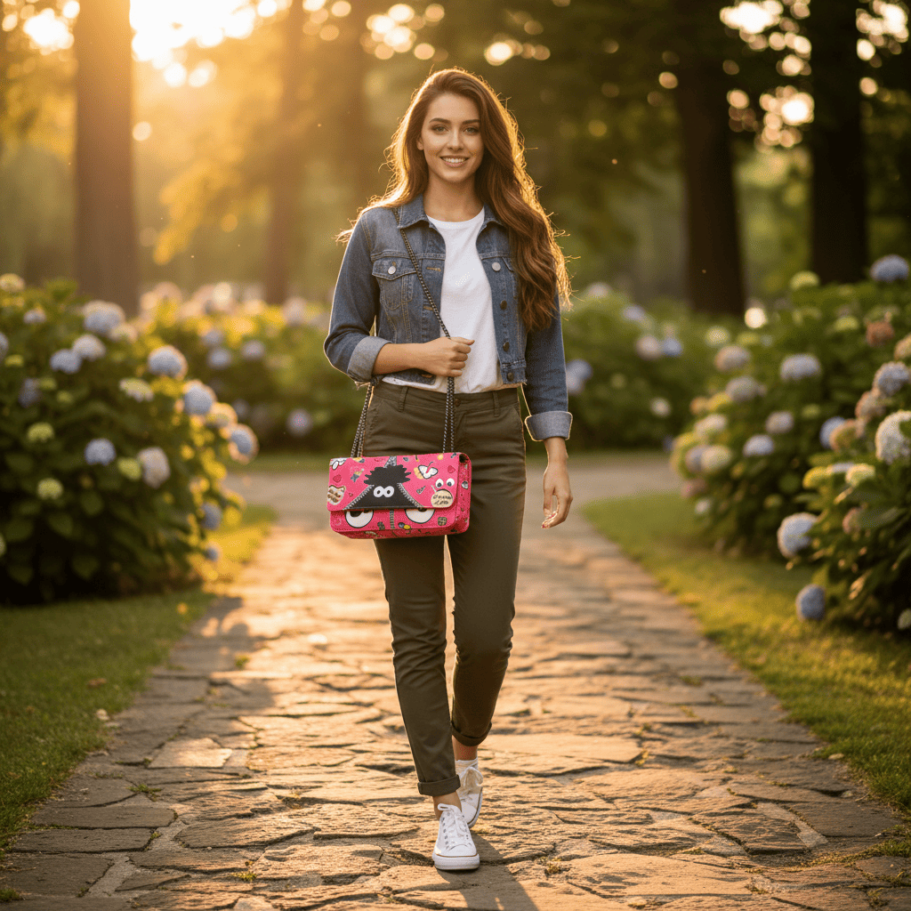 Womens Bag One compartment | Pink | 285g