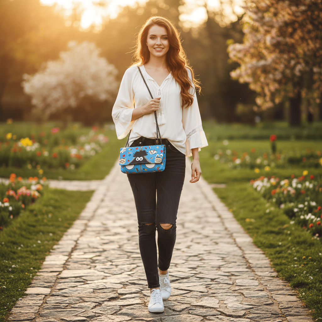 Womens Bag One compartment | Blue | 285g