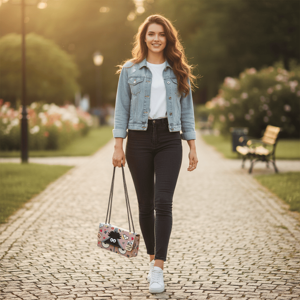 Womens Bag One compartment | Peach | 285g