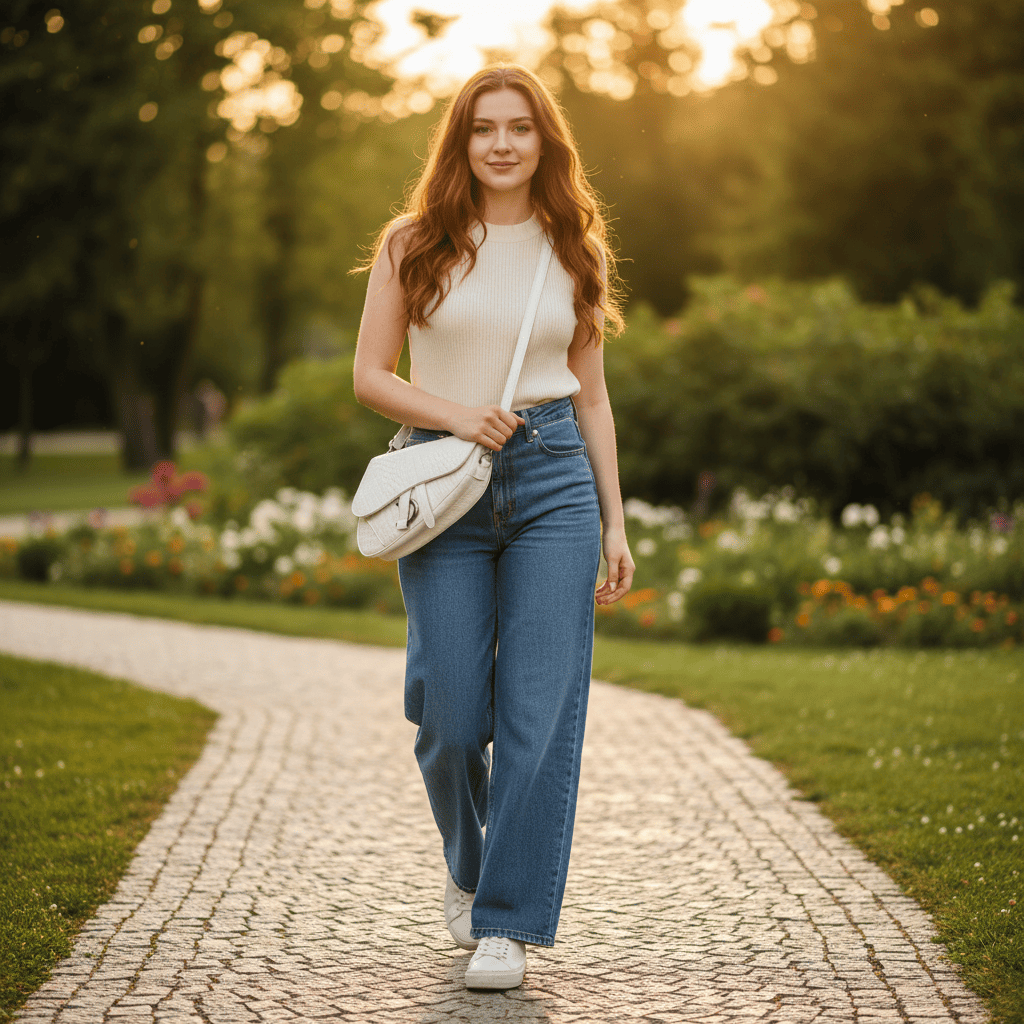 Womens Bag One compartment | White | 426g