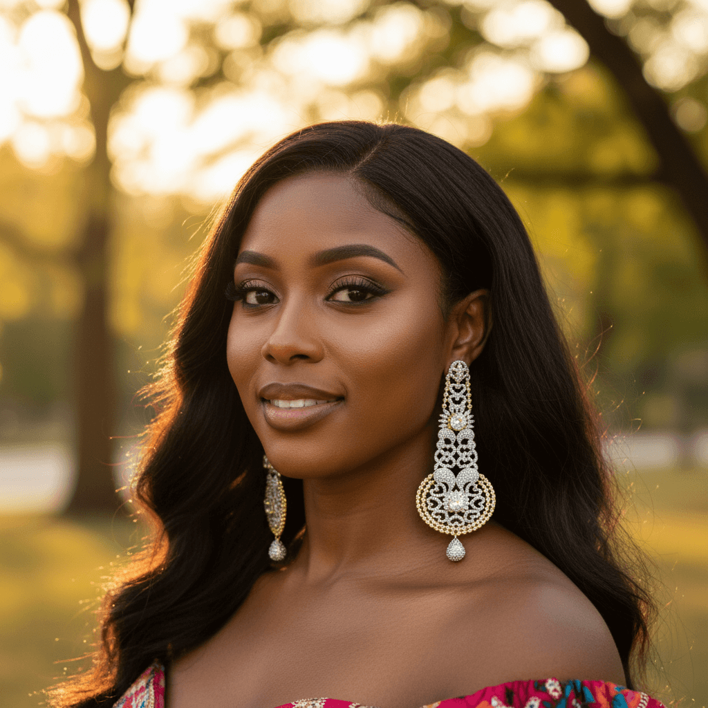 Statement Earrings - 20g Silver on Golden 