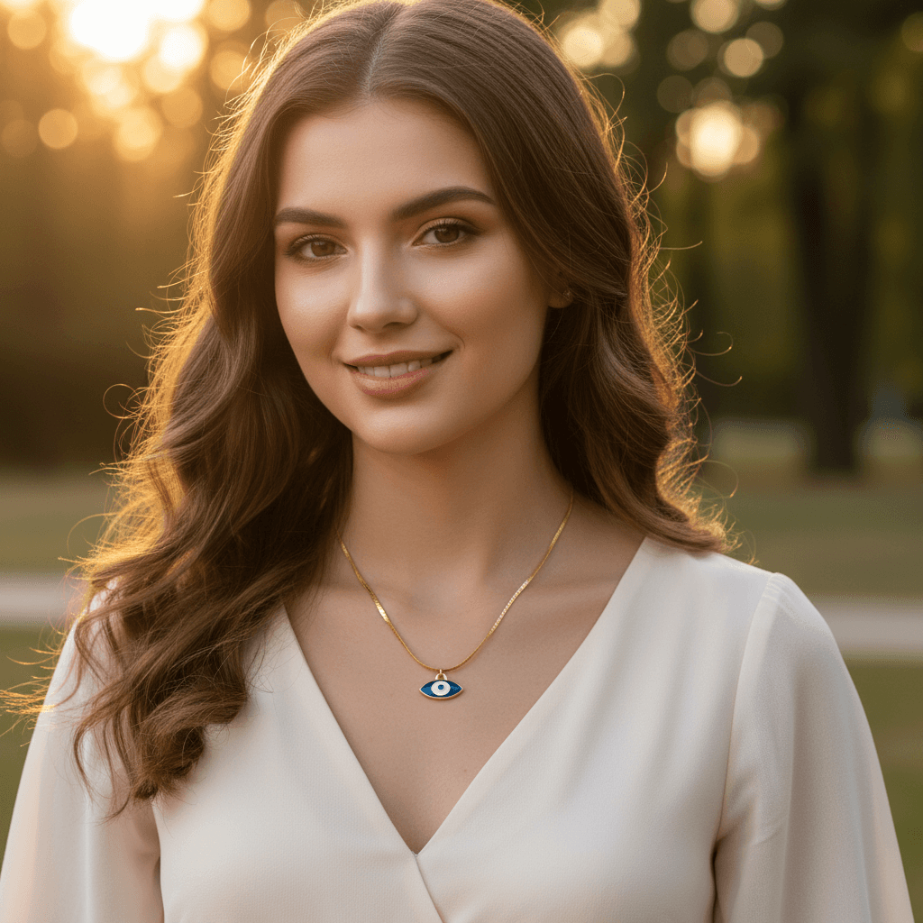 Women Fashion The Evil Eye Blue 