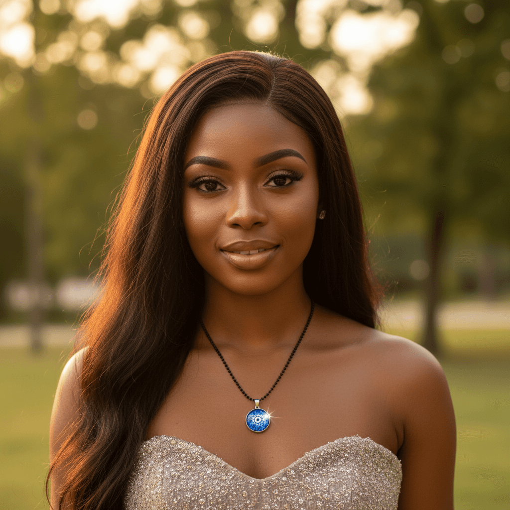 Women Fashion Single Piece Necklace Evil Eyes