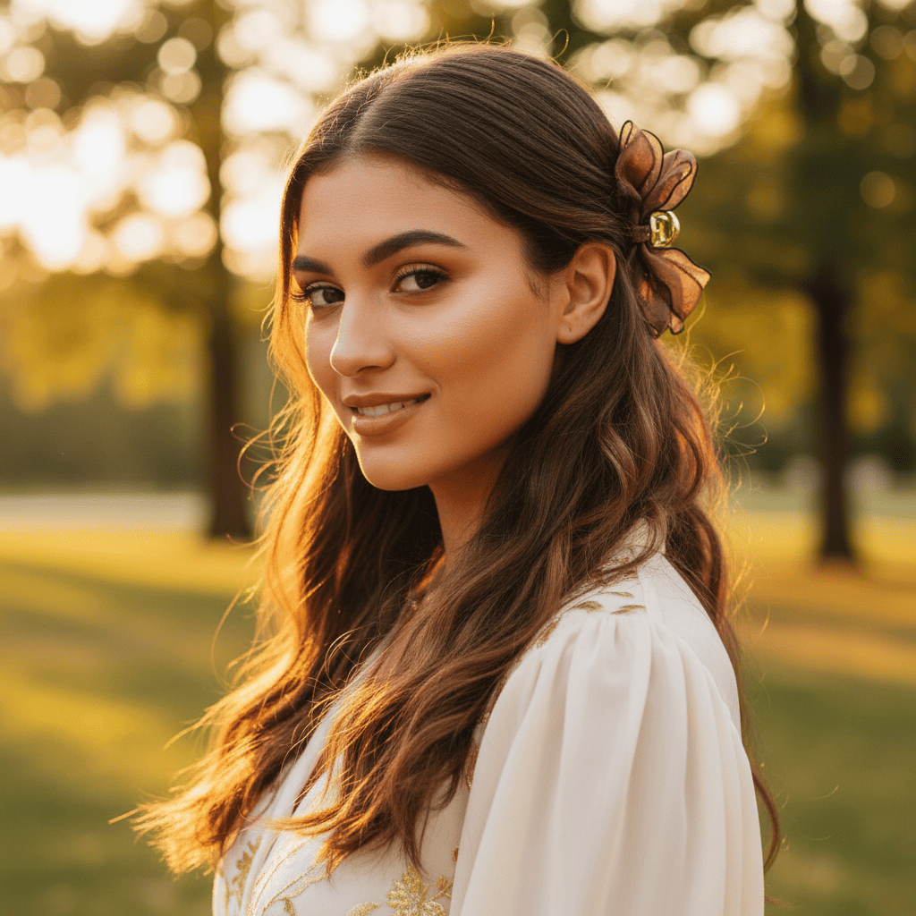 Hair Clip - 14g | Brown