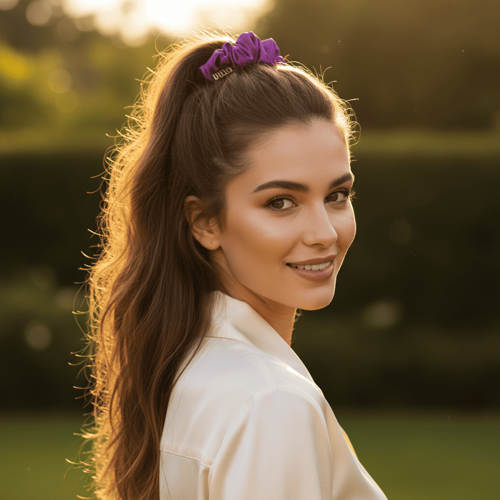 Hair Scrunchie | Purple