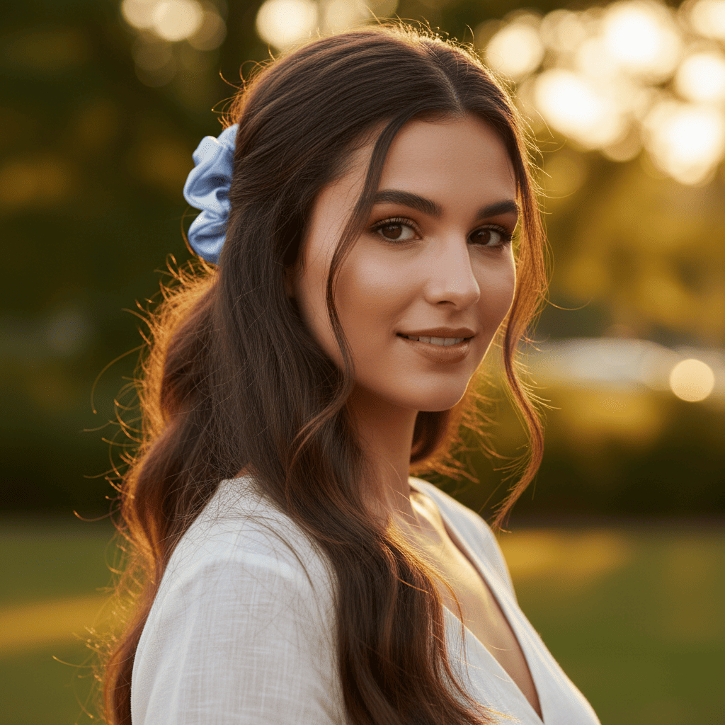 Hair Scrunchie | Blue