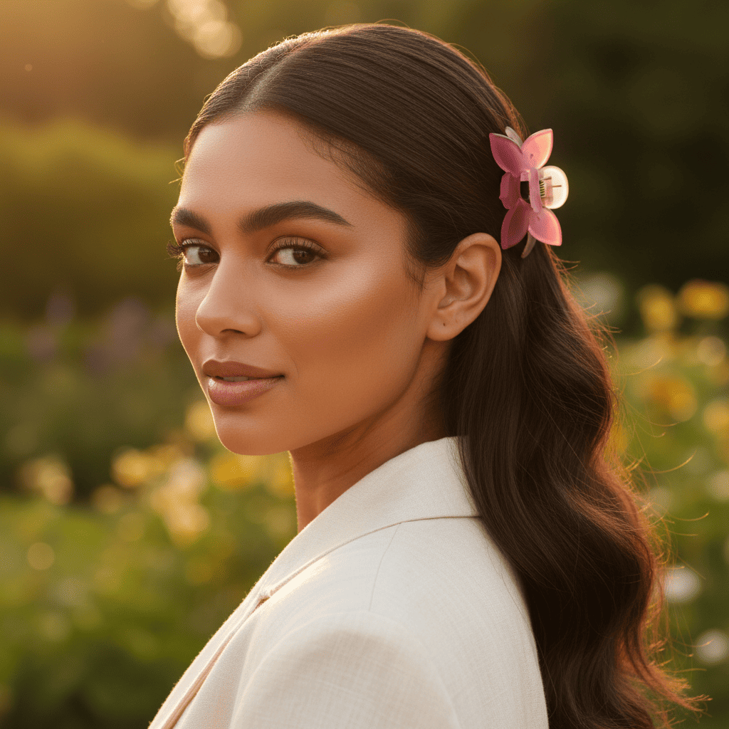 Hair Clip - 14g Pink