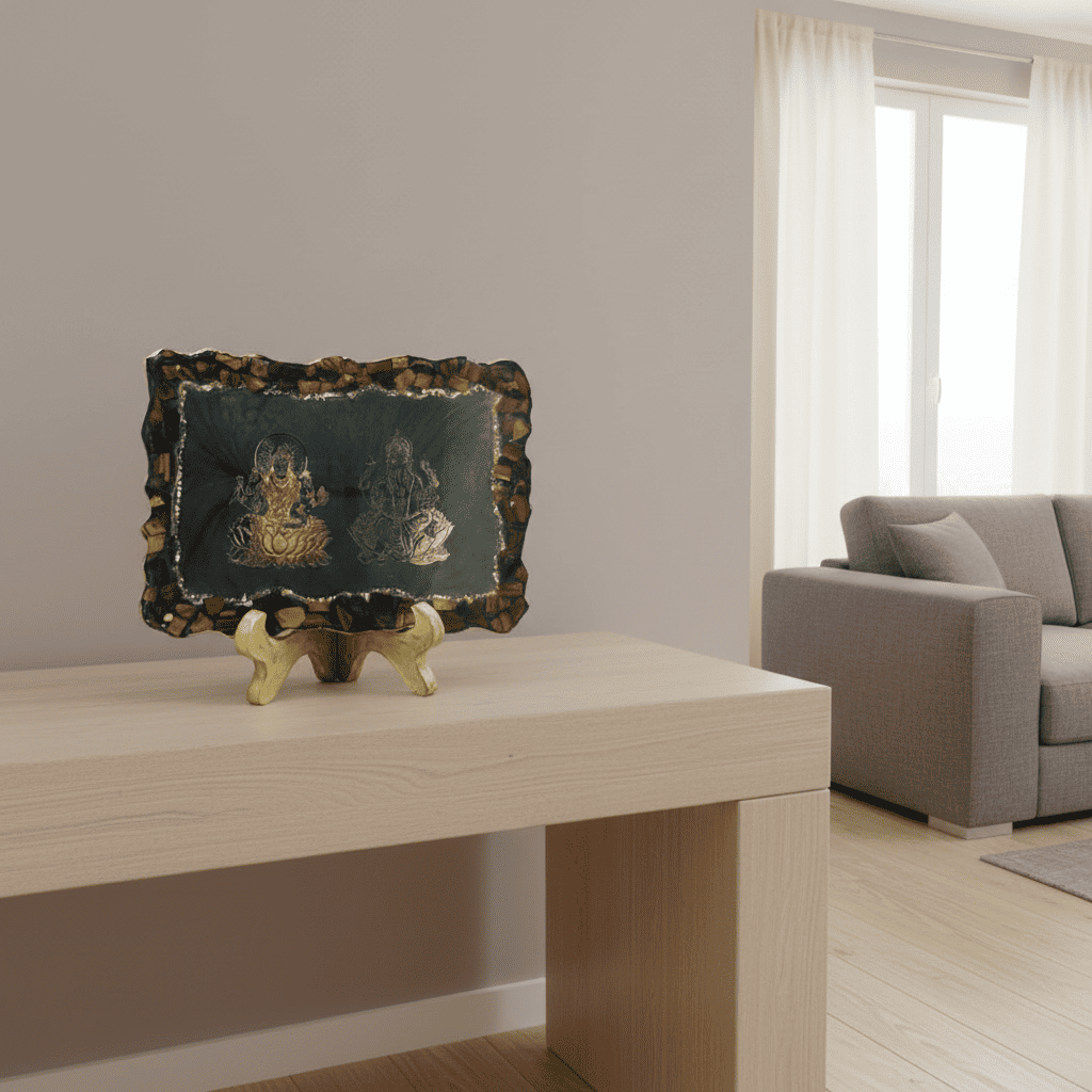 Resin eye with tiger eye 