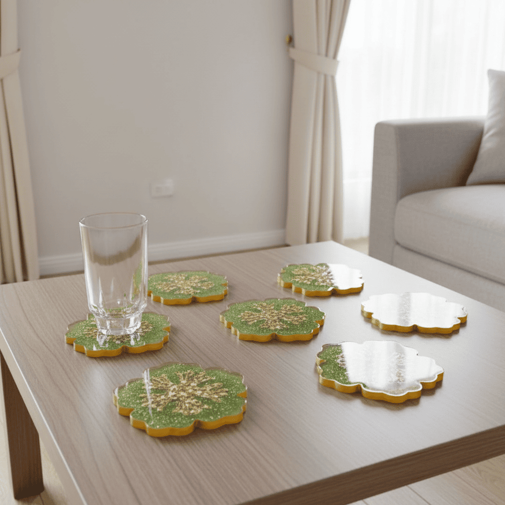 Resin Coasters  set of four