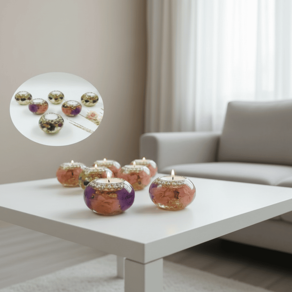 Tea Light Candle Holders Set of Two | 800g