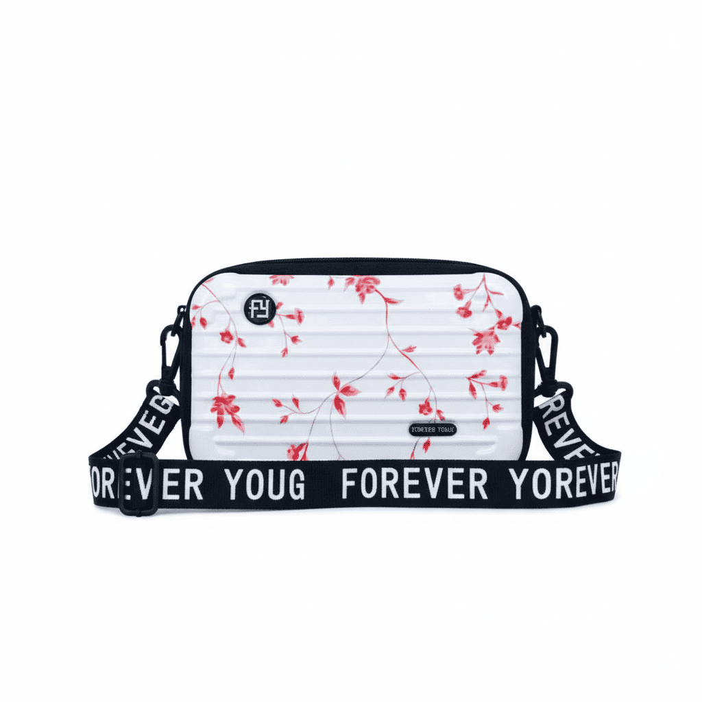 Utility Bag | White and Pink