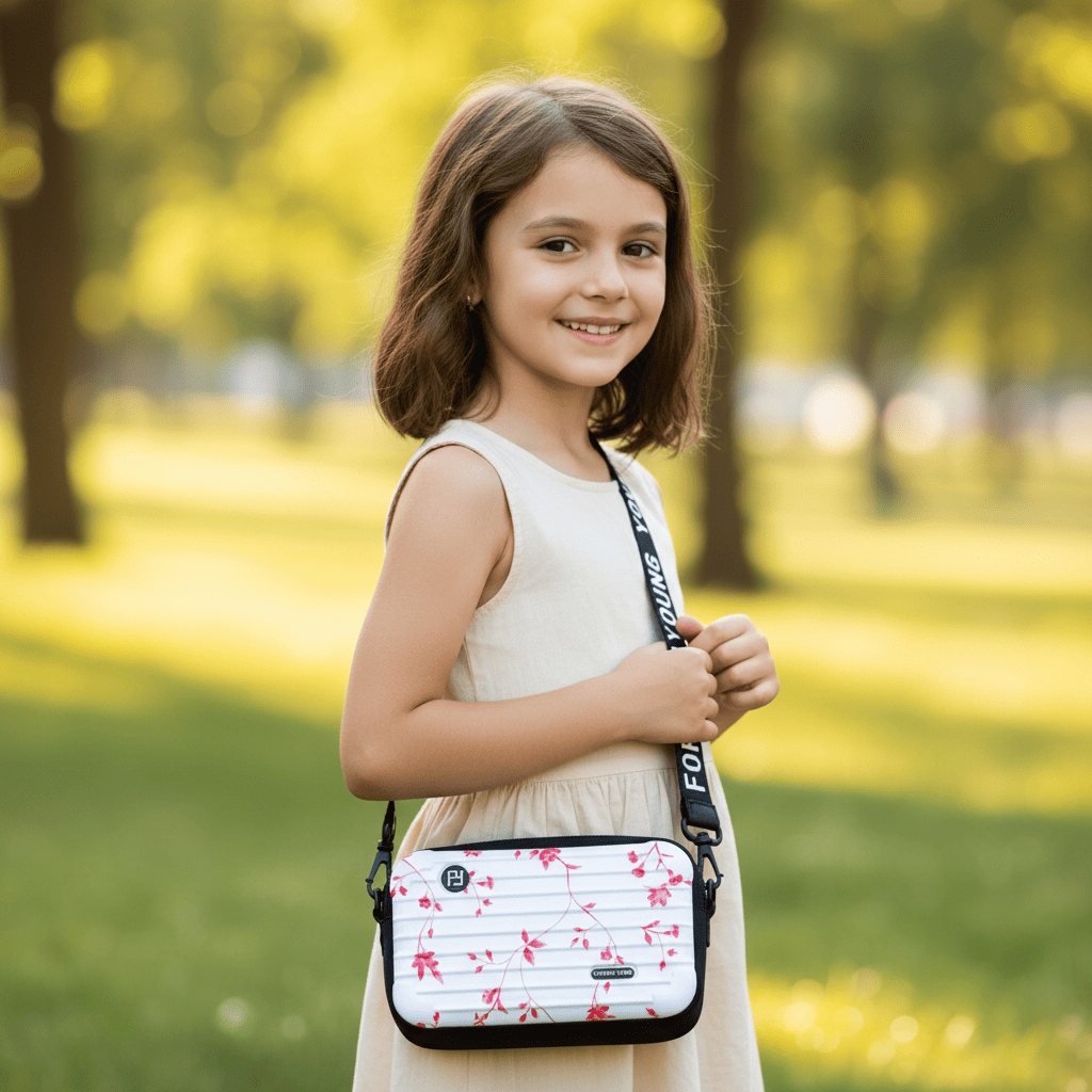 Utility Bag | White and Pink