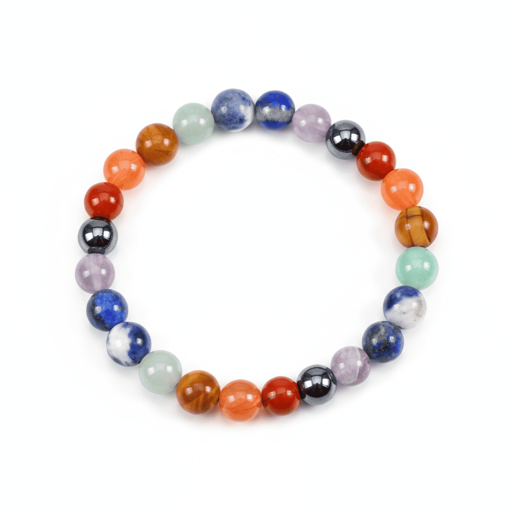 Seven Chakra Crystal Bracelet