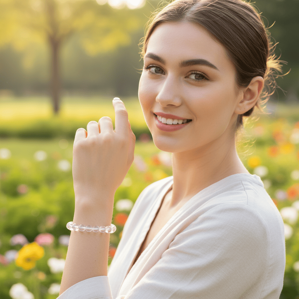 Clear Quartz Crystal Bracelet