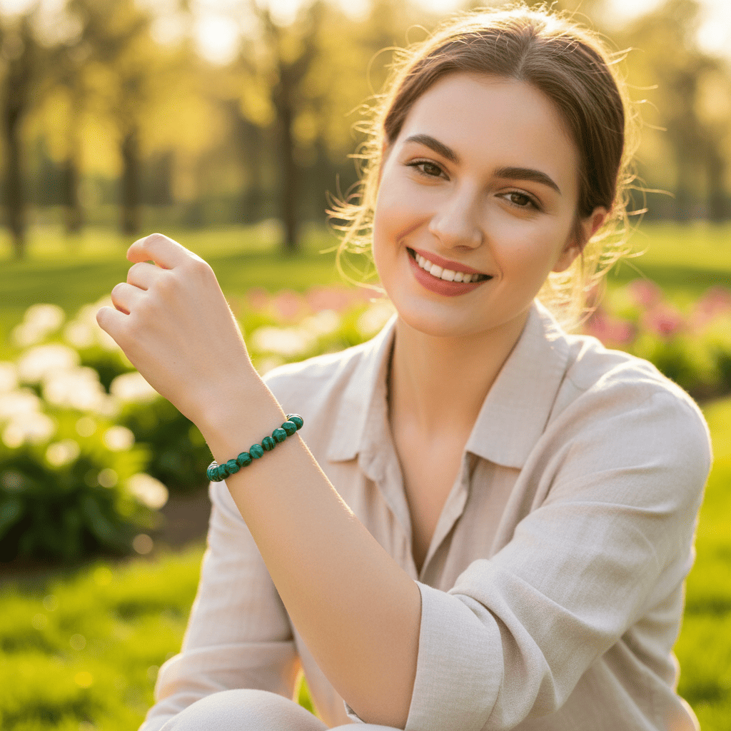 Malachite Crystal Bracelet